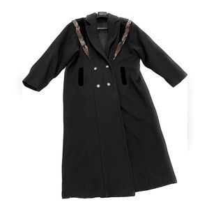 80's Wool Trench Coat
